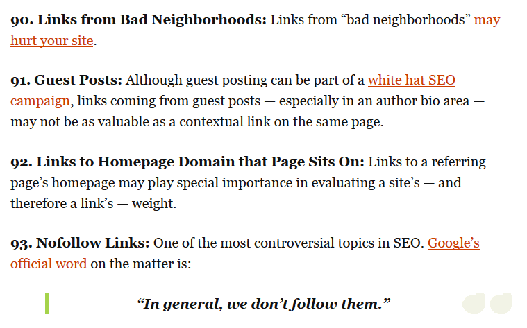 ranking factors post