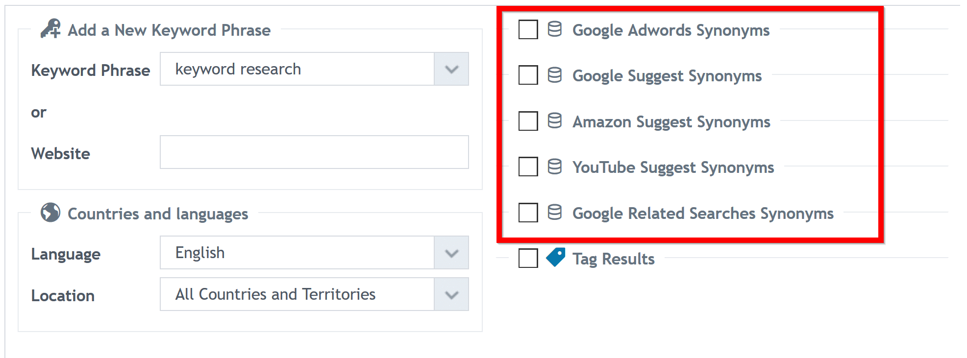 market research keyword