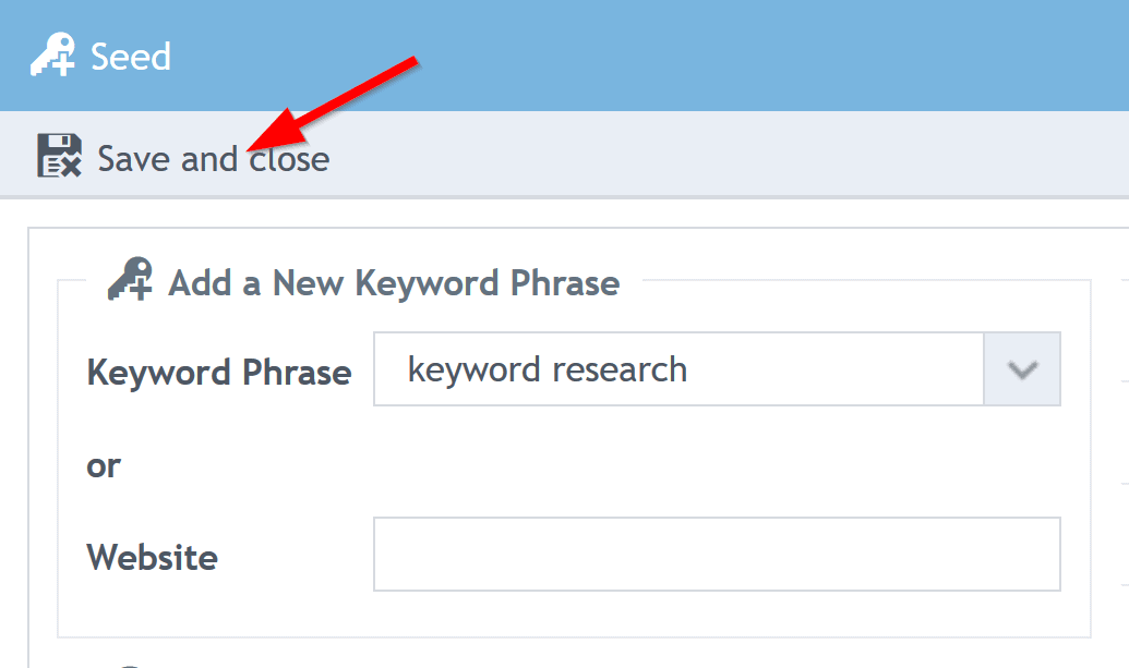 keywords in research article