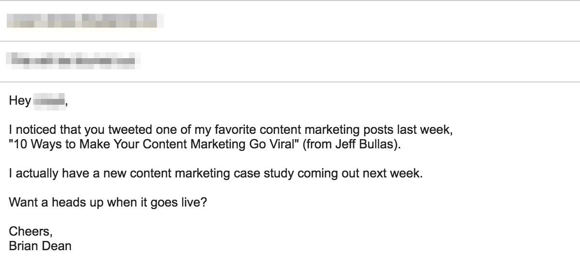 Blogger outreach email Blogger outreach email