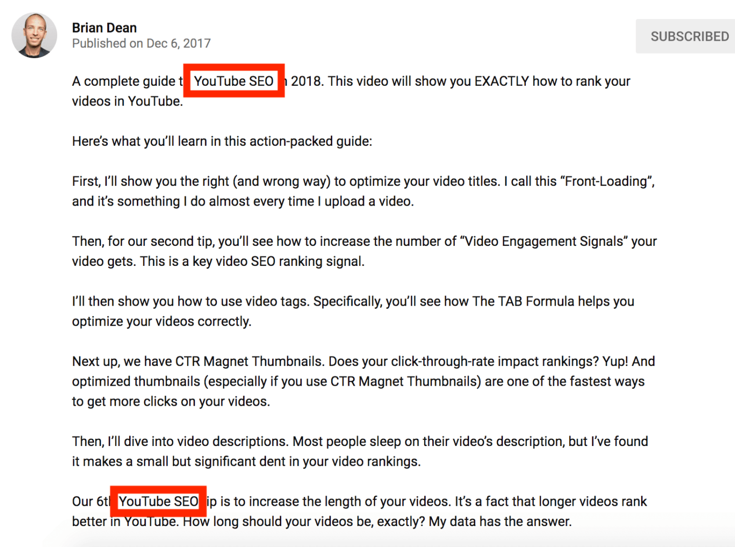 YouTube Video Description 9 ProTips & Best Practices