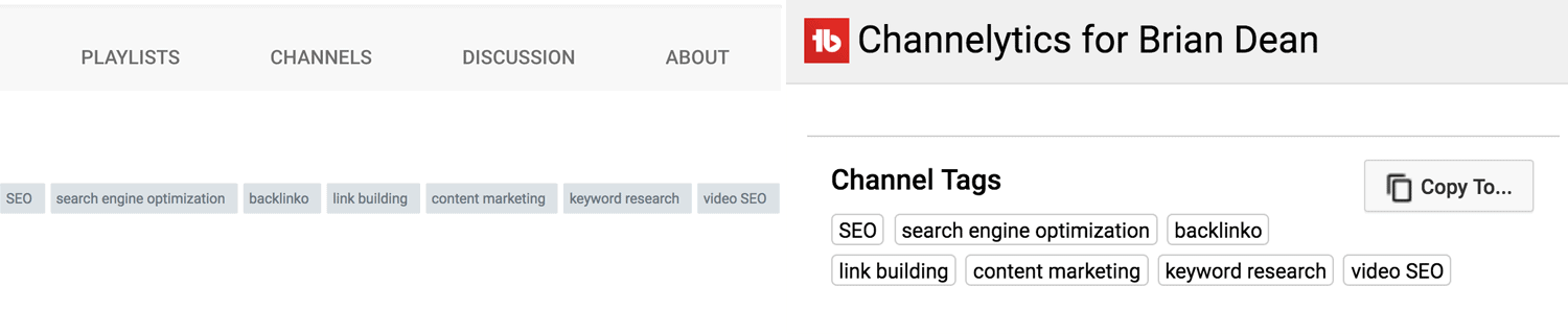 Channel keywords via tools