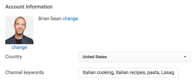 Youtube Channel Keywords Youtube Channel Keywords