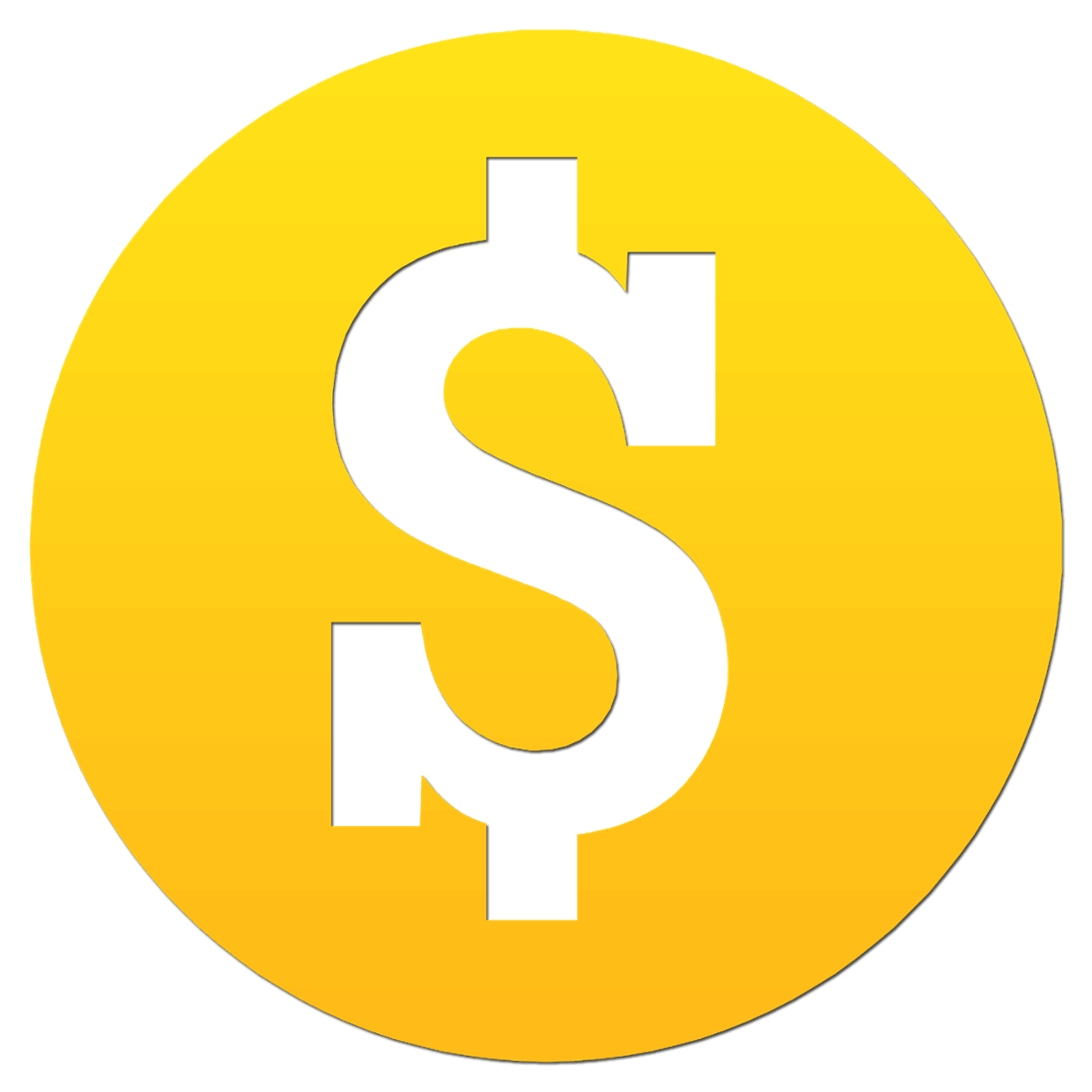 Yellow dollar sign