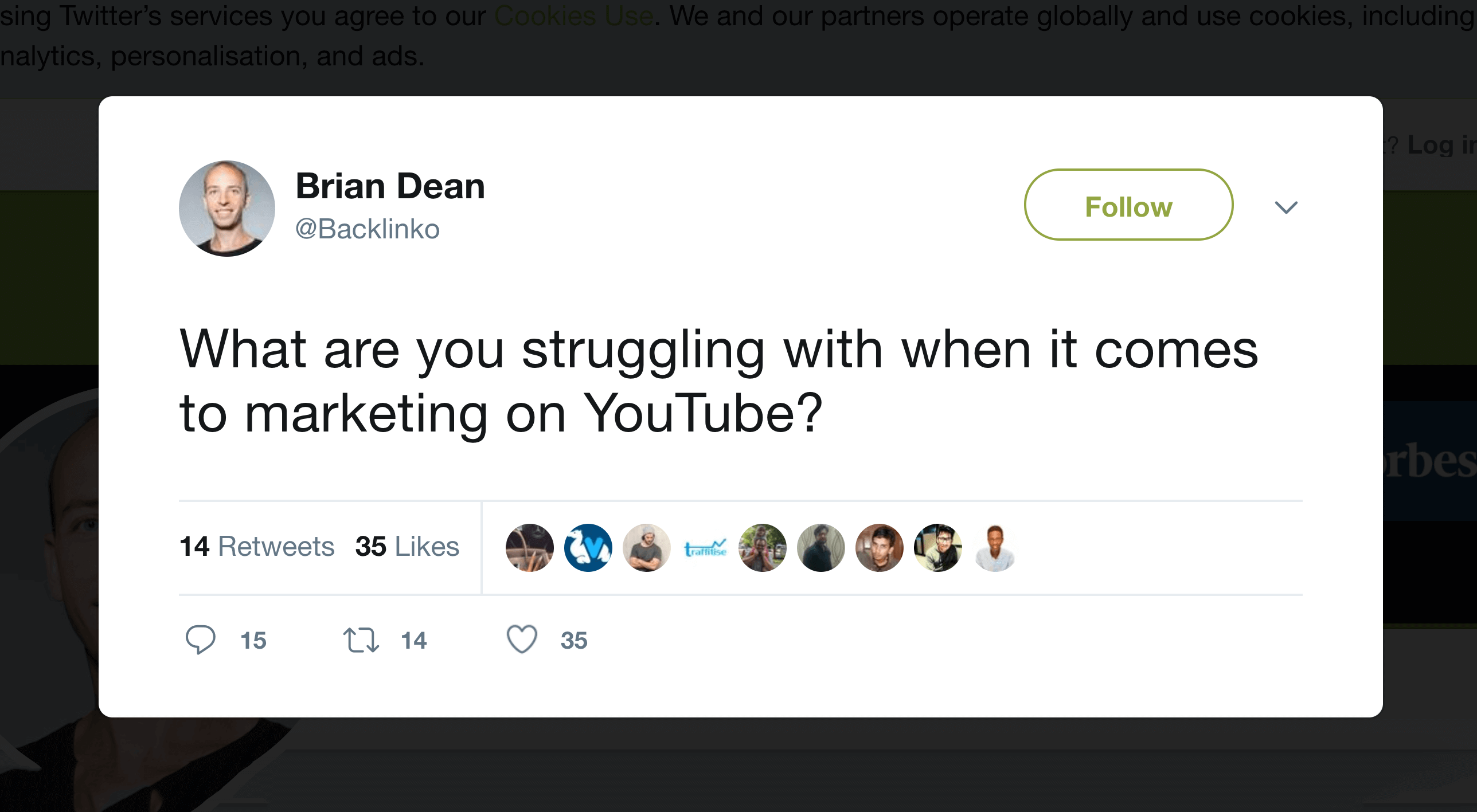 YouTube marketing struggle question