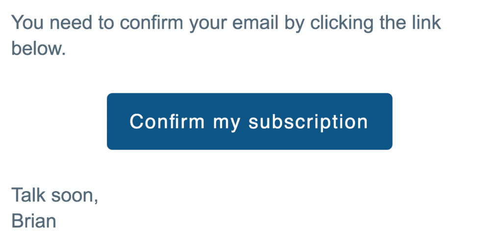 Confirm your subscription