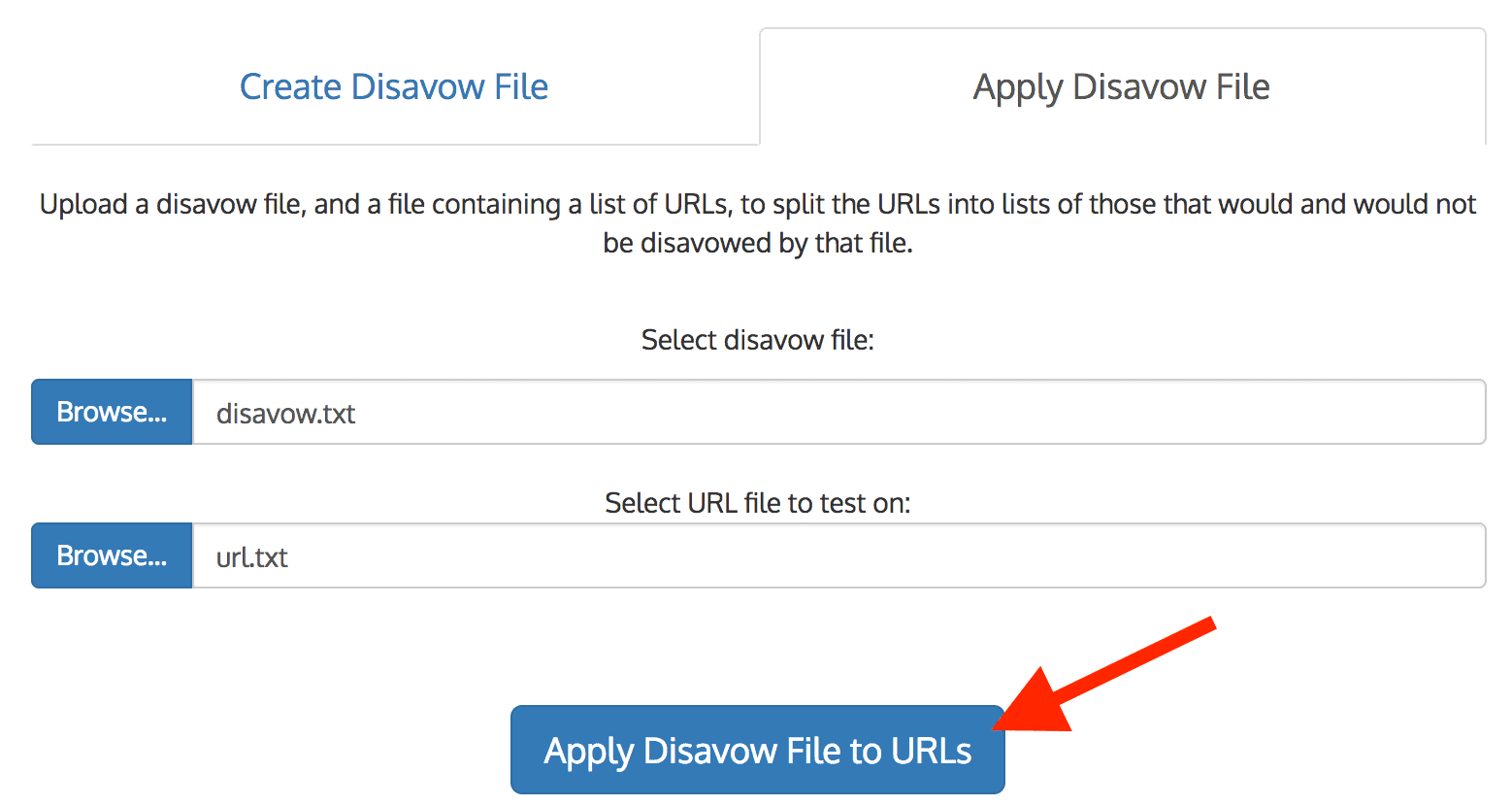 Disavow.it – Apply file Disavow.it – Apply file