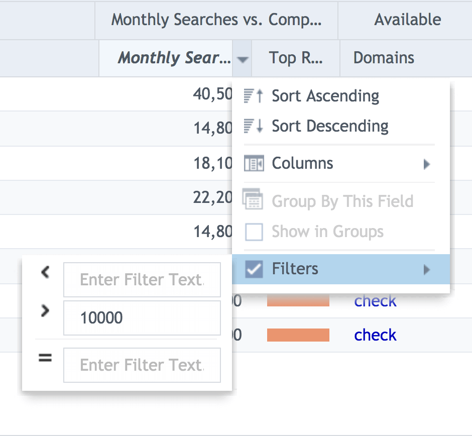 SECockpit – Filtros