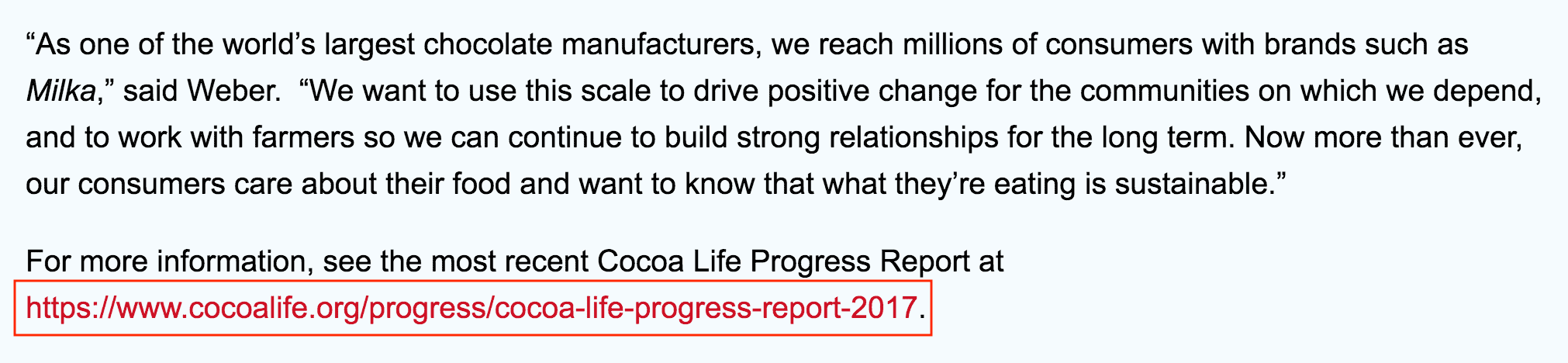 Milka press release Milka press release