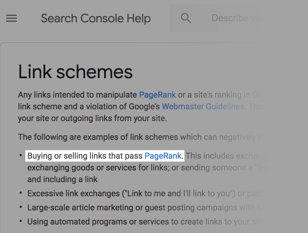 Webmaster Guidelines – Link building Webmaster Guidelines – Link building