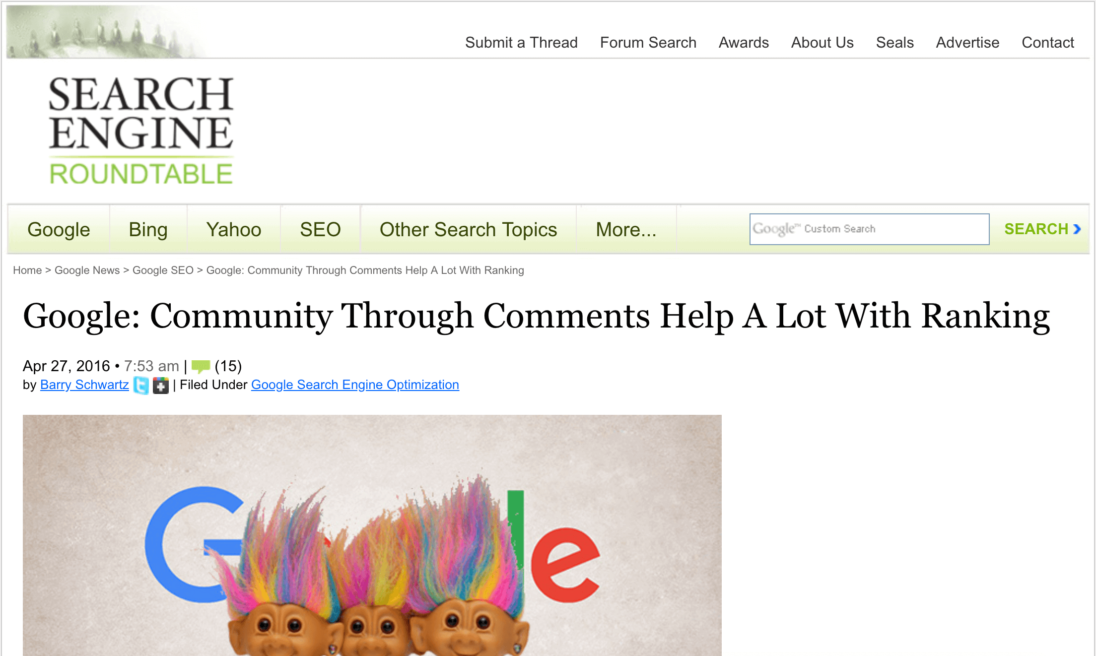 Google employee: “Comments can help a lot with rankings” Google employee: "Comments can help a lot with rankings"