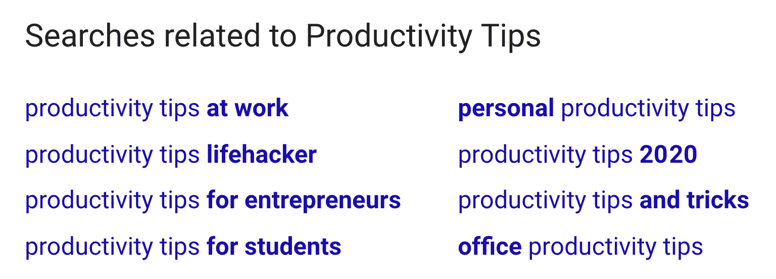 Searches related to “Productivity Tips” Searches related to "Productivity Tips"