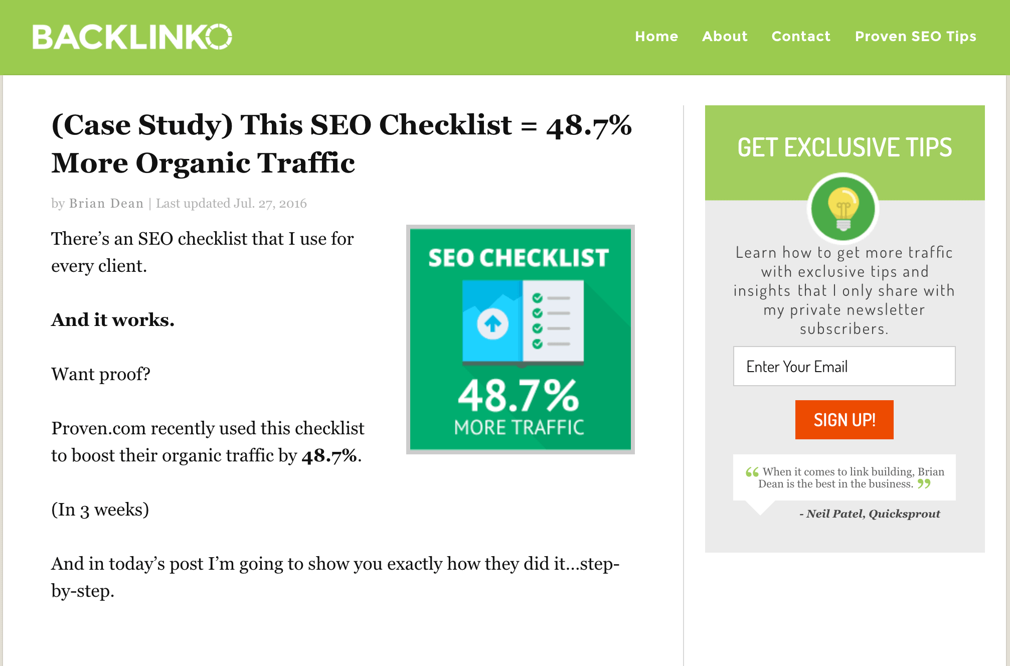 SEO Checklist (2016) SEO Checklist (2016)