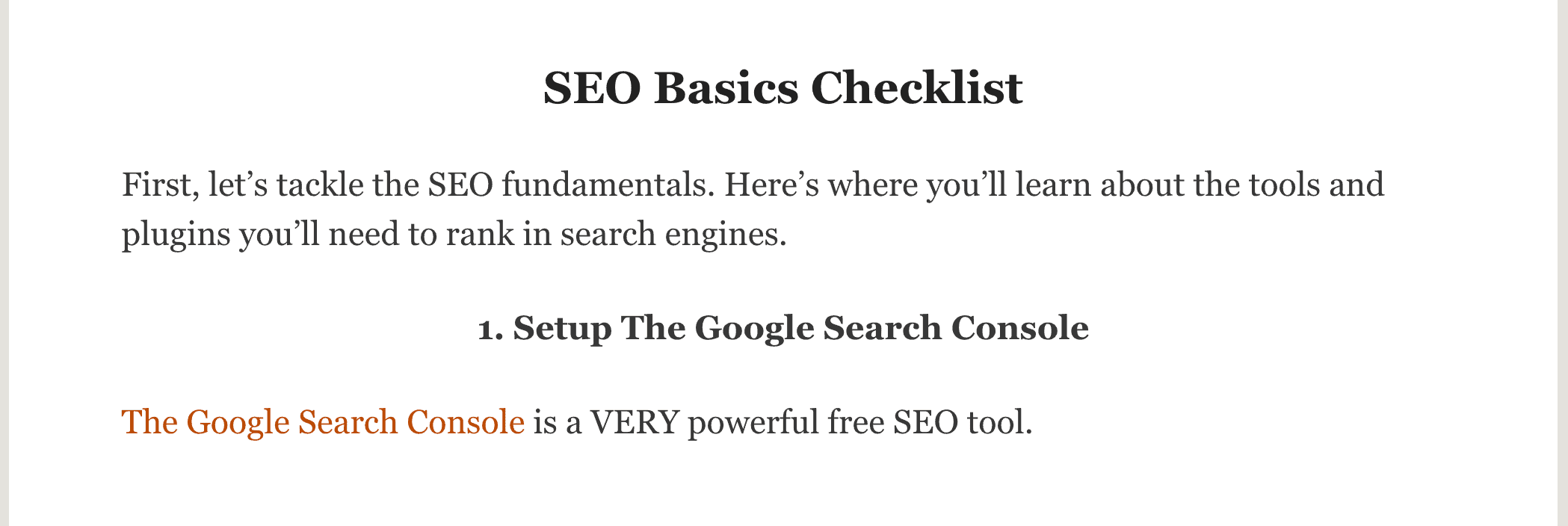 SEO Checklist – New first step SEO Checklist – New first step