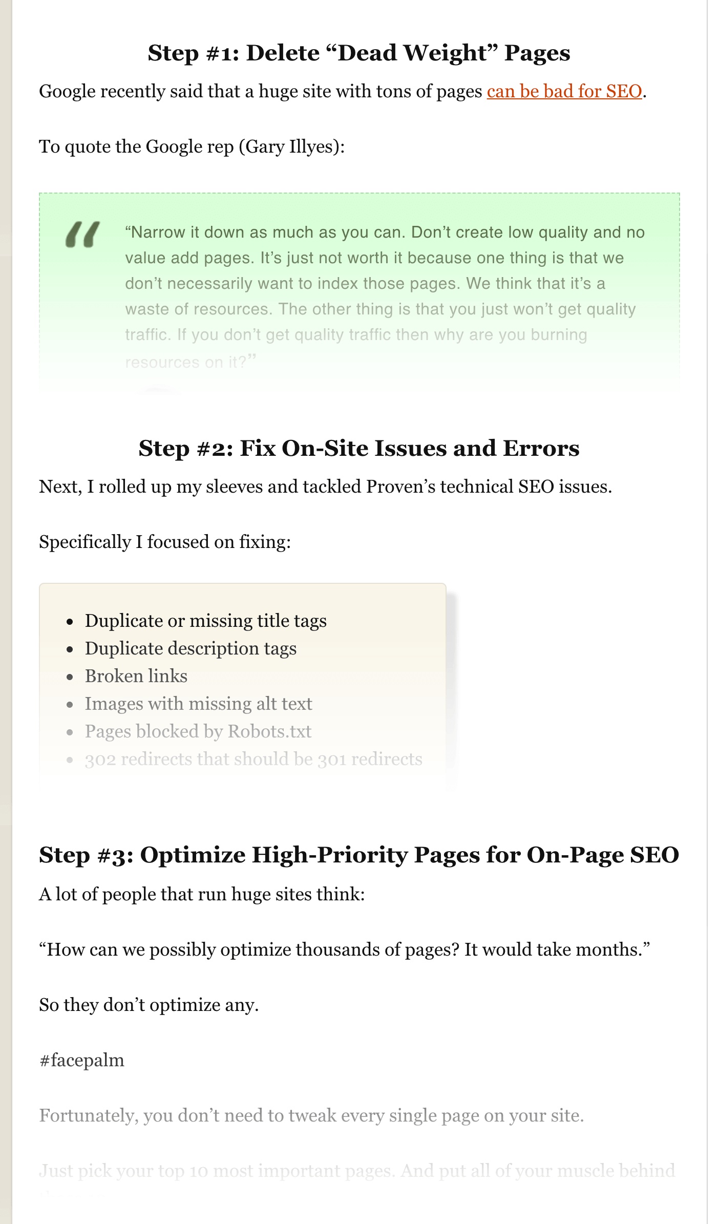 SEO Checklist – Steps highlight SEO Checklist – Steps highlight