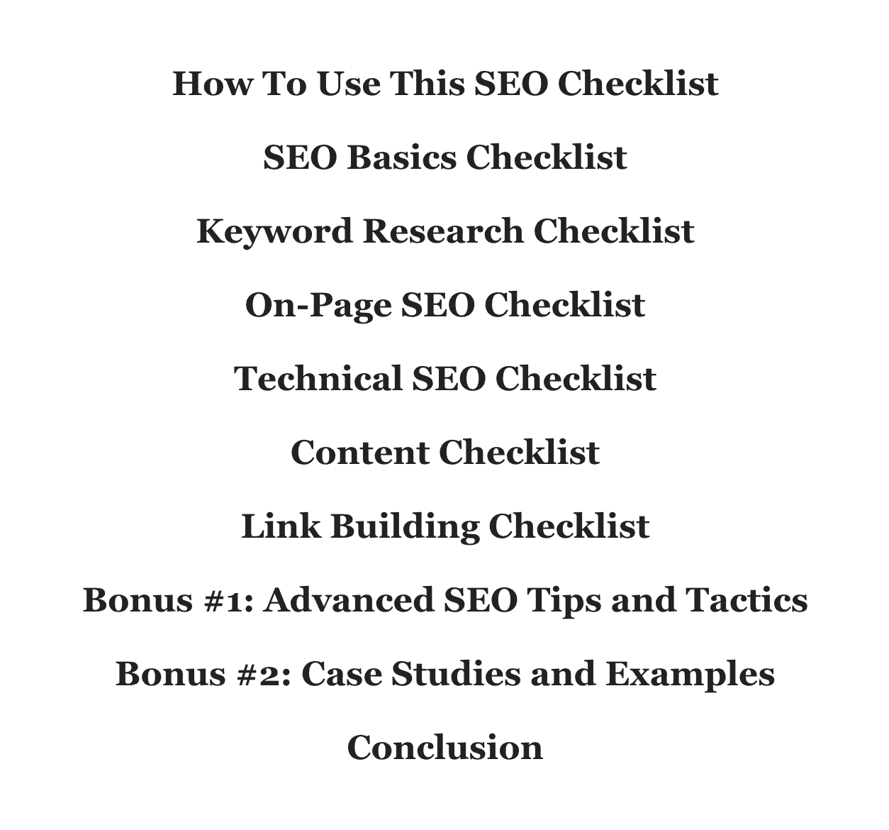 รายการตรวจสอบ SEO – จำนวนหัวข้อย่อย