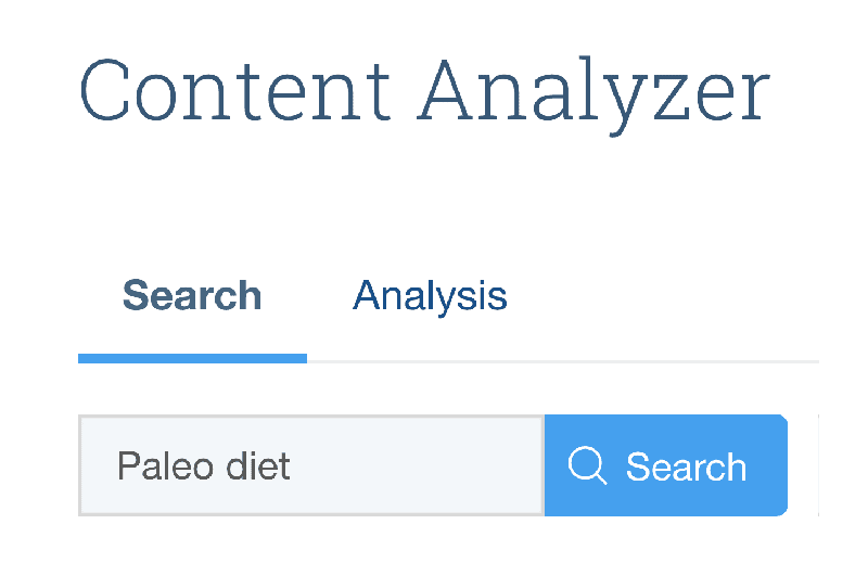 BuzzSumo – Search with a keyword