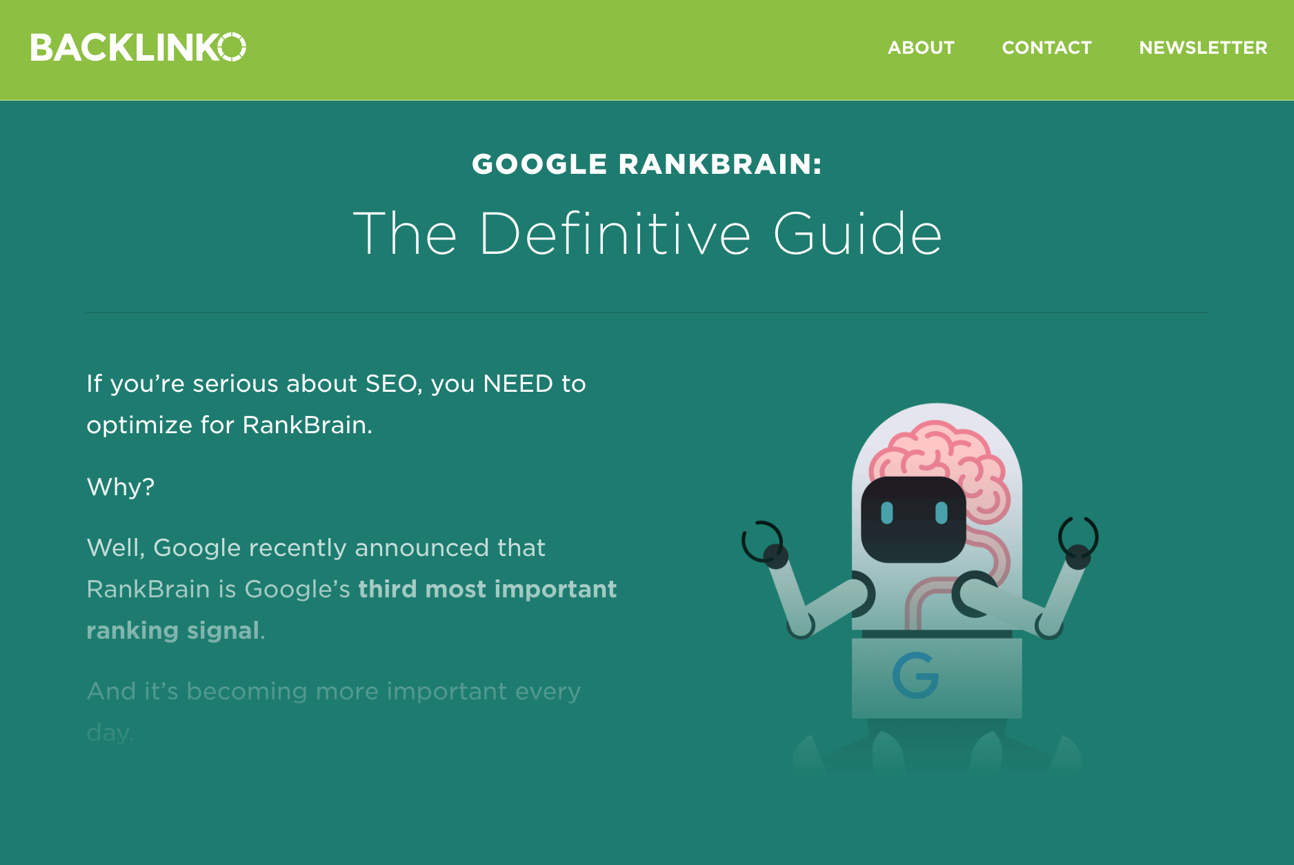 Google RankBrain SEO post Google RankBrain SEO post