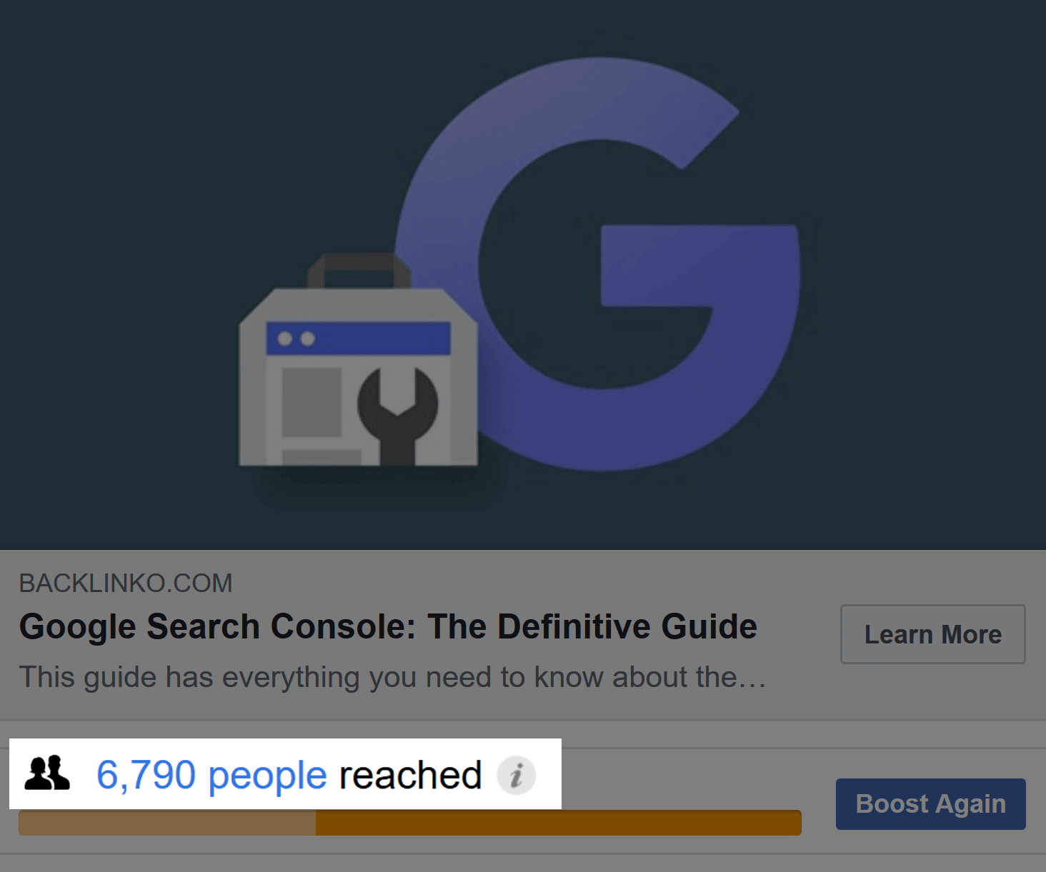 Google Search Console Guide – Facebook post reach