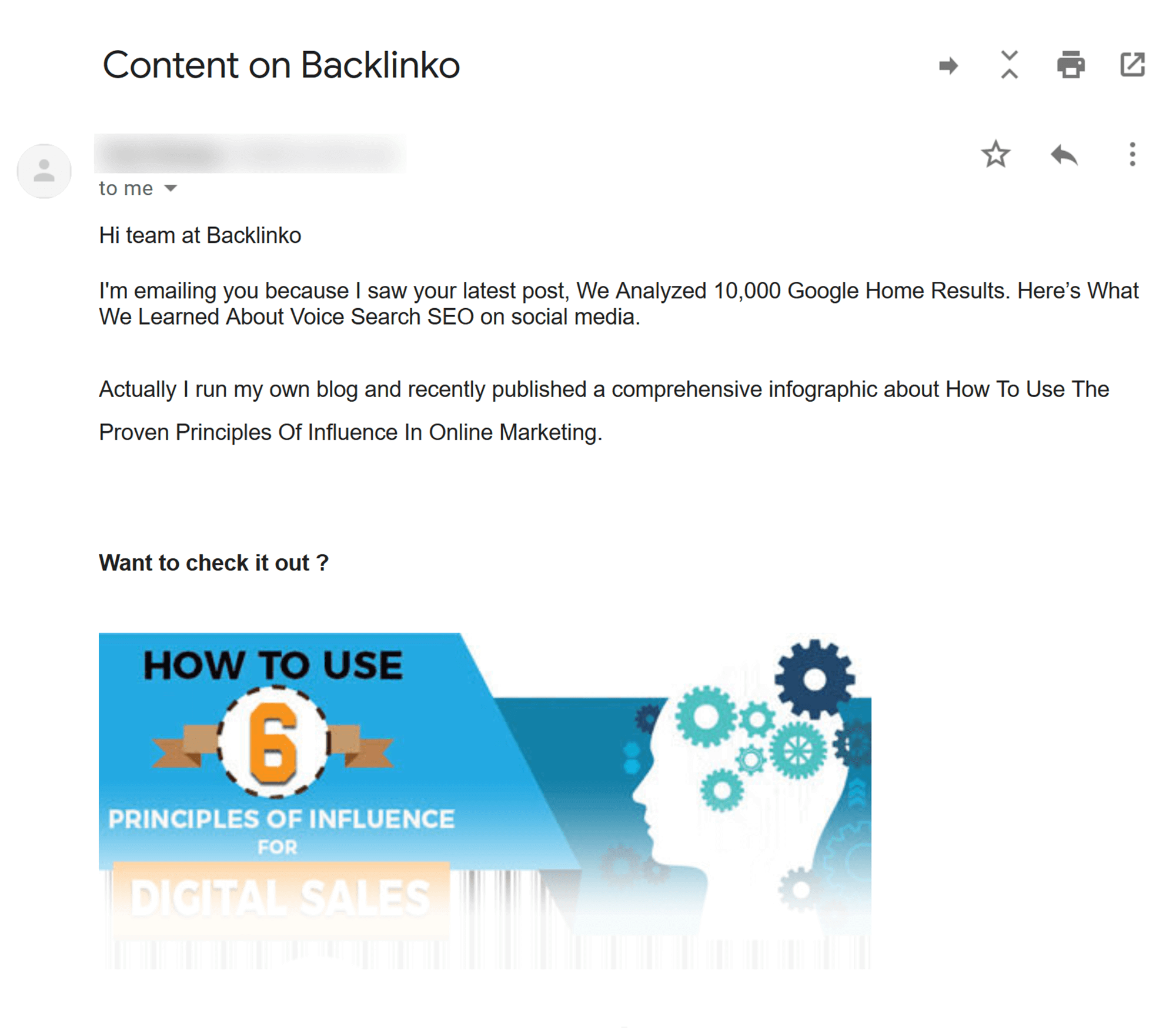 Bad outreach email Bad outreach email