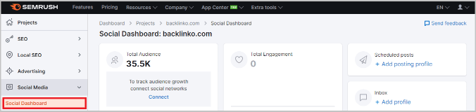 Traffic analytics from social media