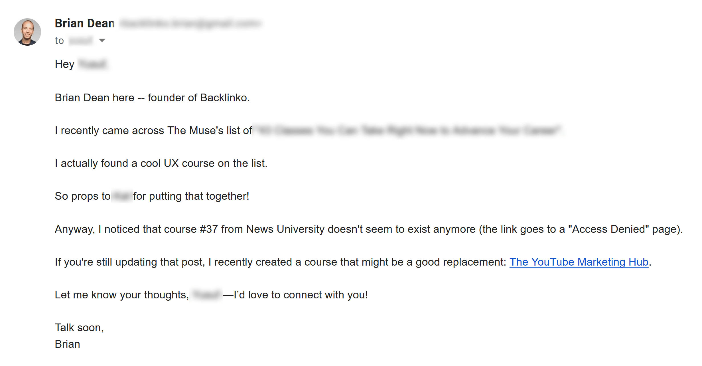 Broken link building email Broken link building email