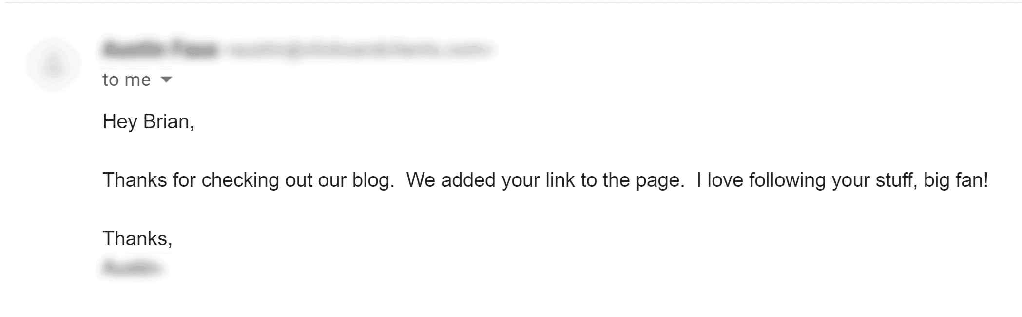 Broken link building – Response Broken link building – Response
