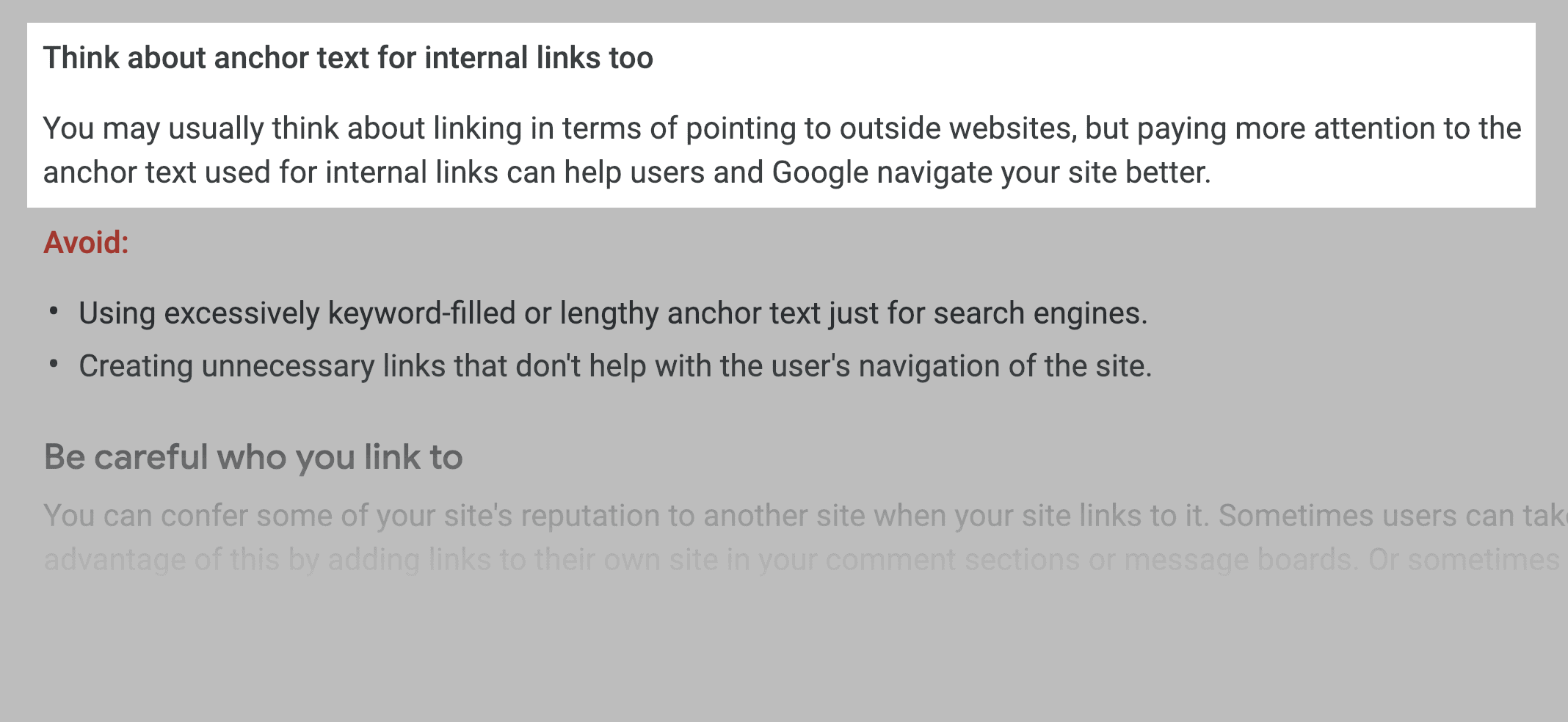 Internal Links