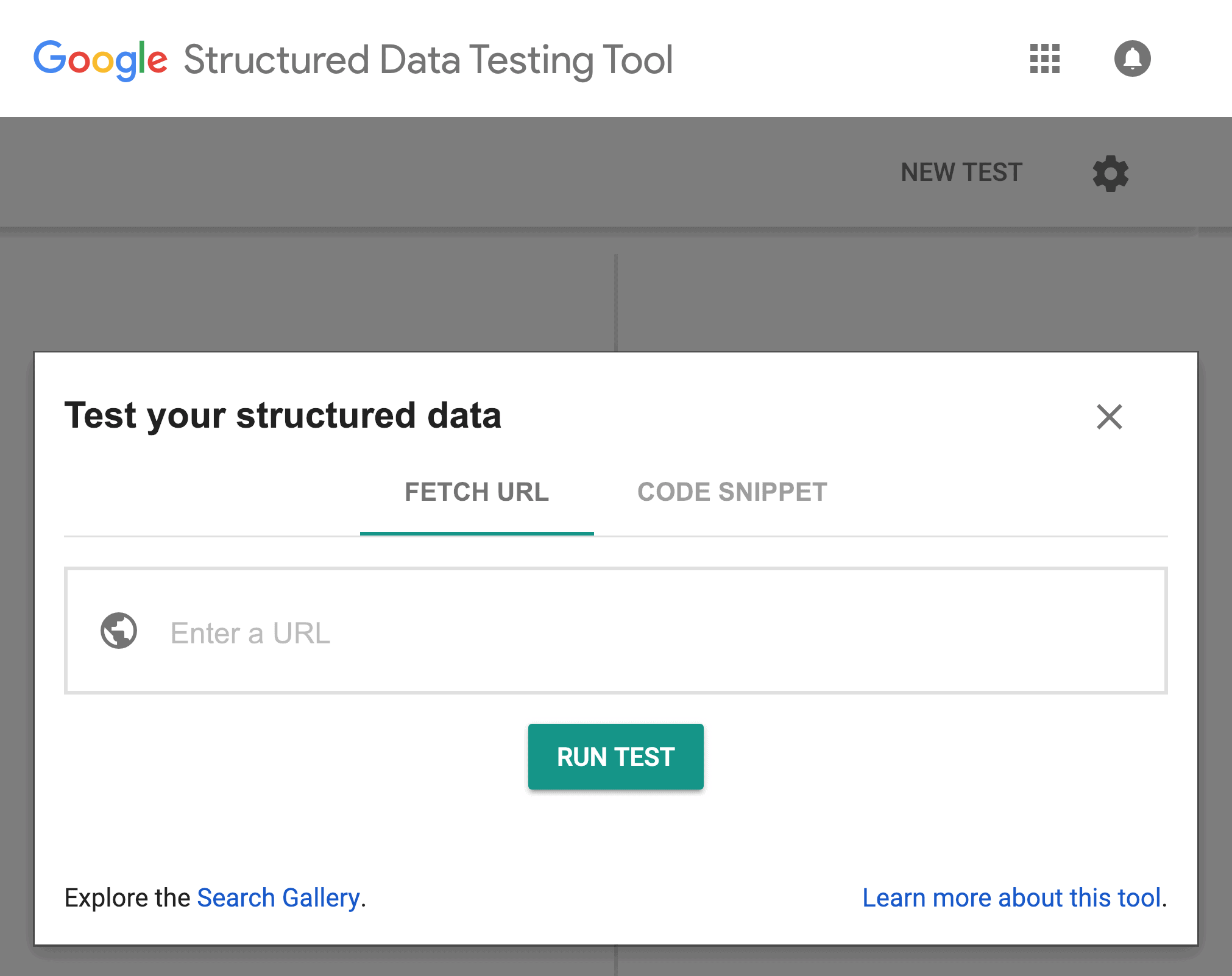 Google Structured Data Testing Tool