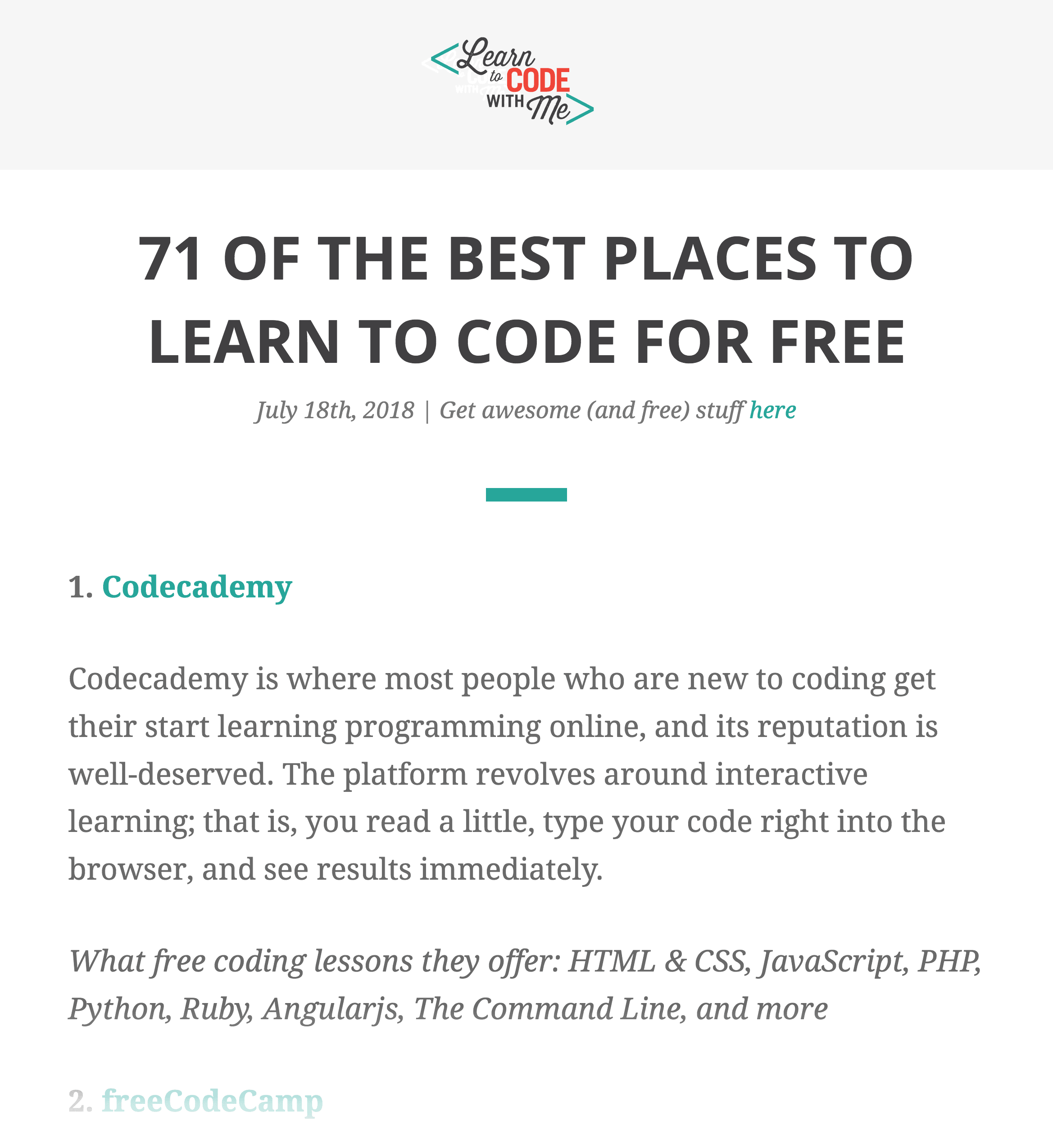 Learn to code