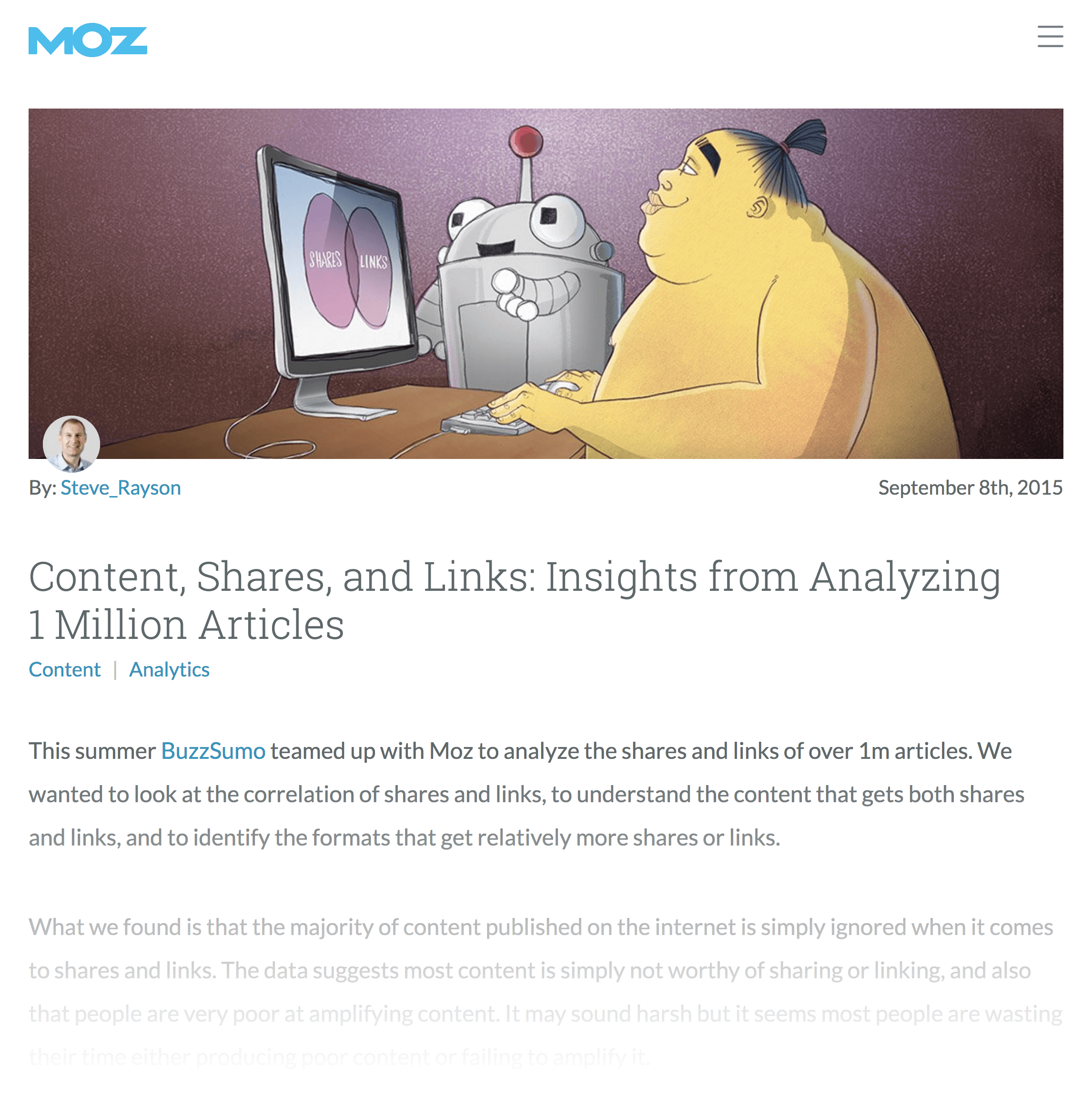 Moz BuzzSumo article