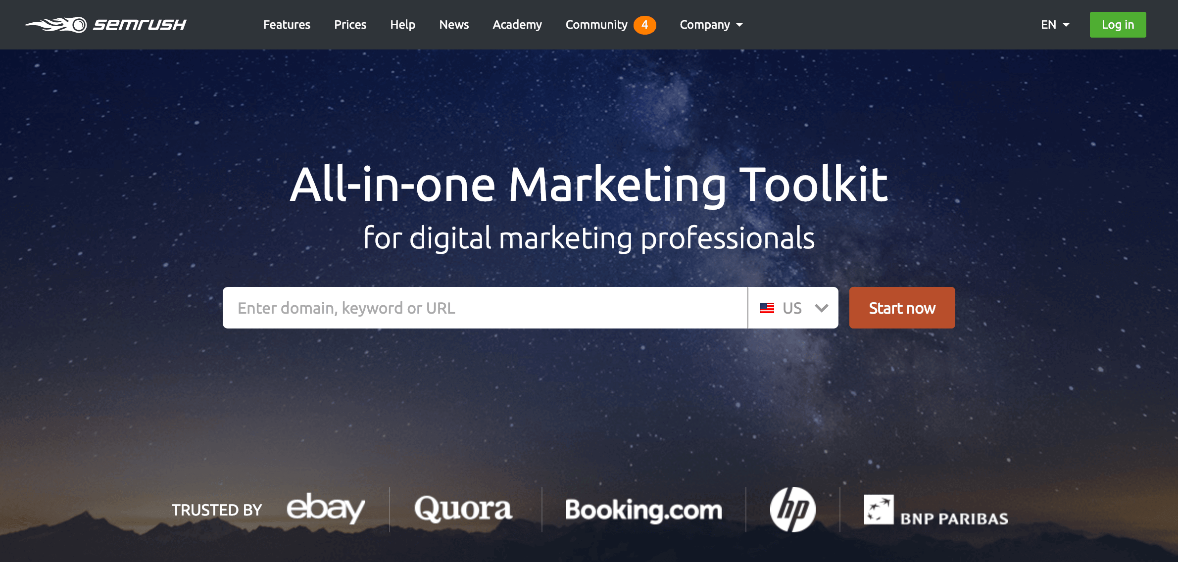 SEMRush – Homepage SEMRush – Homepage