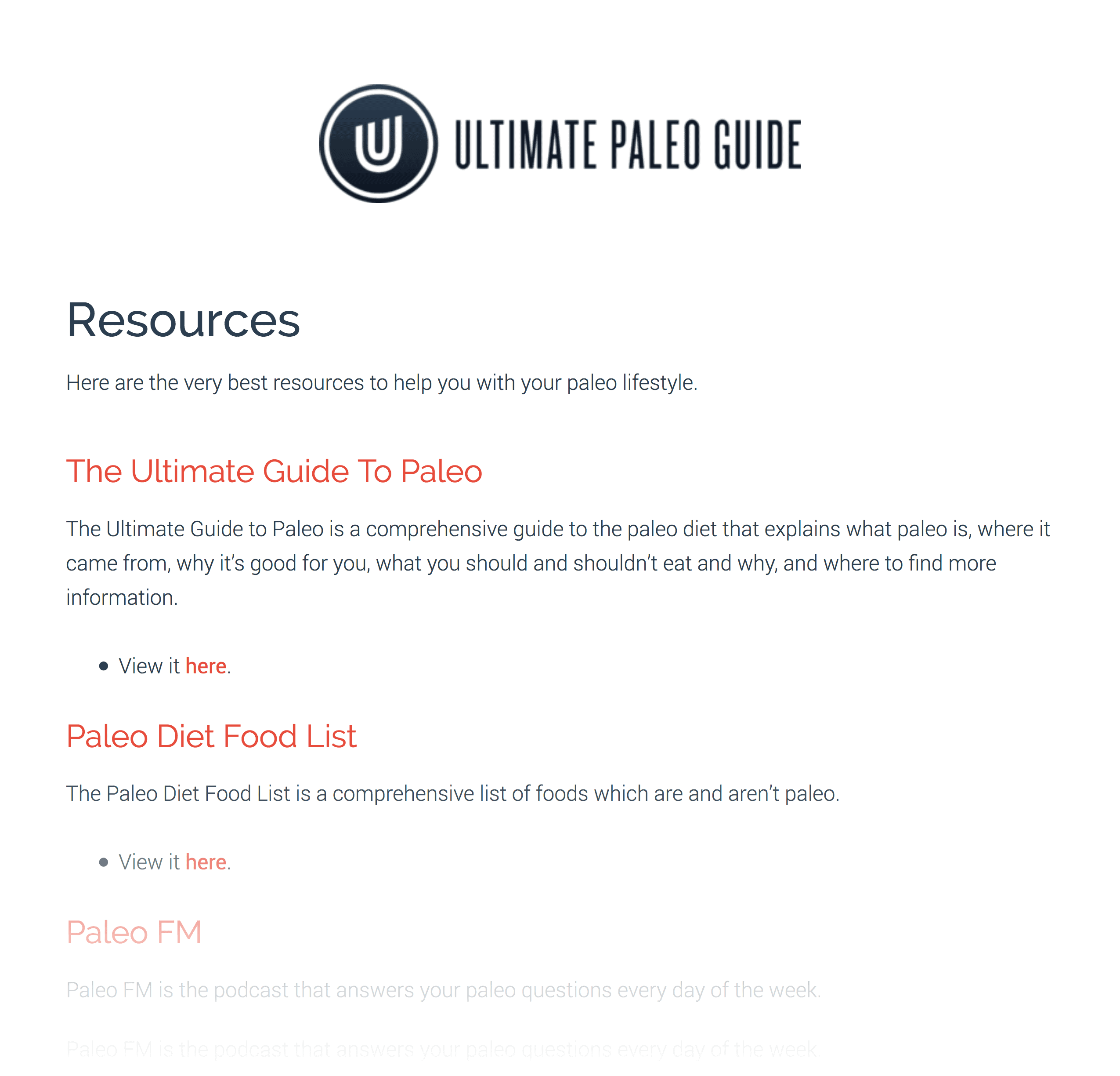 Ultimate Paleo Guide Ultimate Paleo Guide