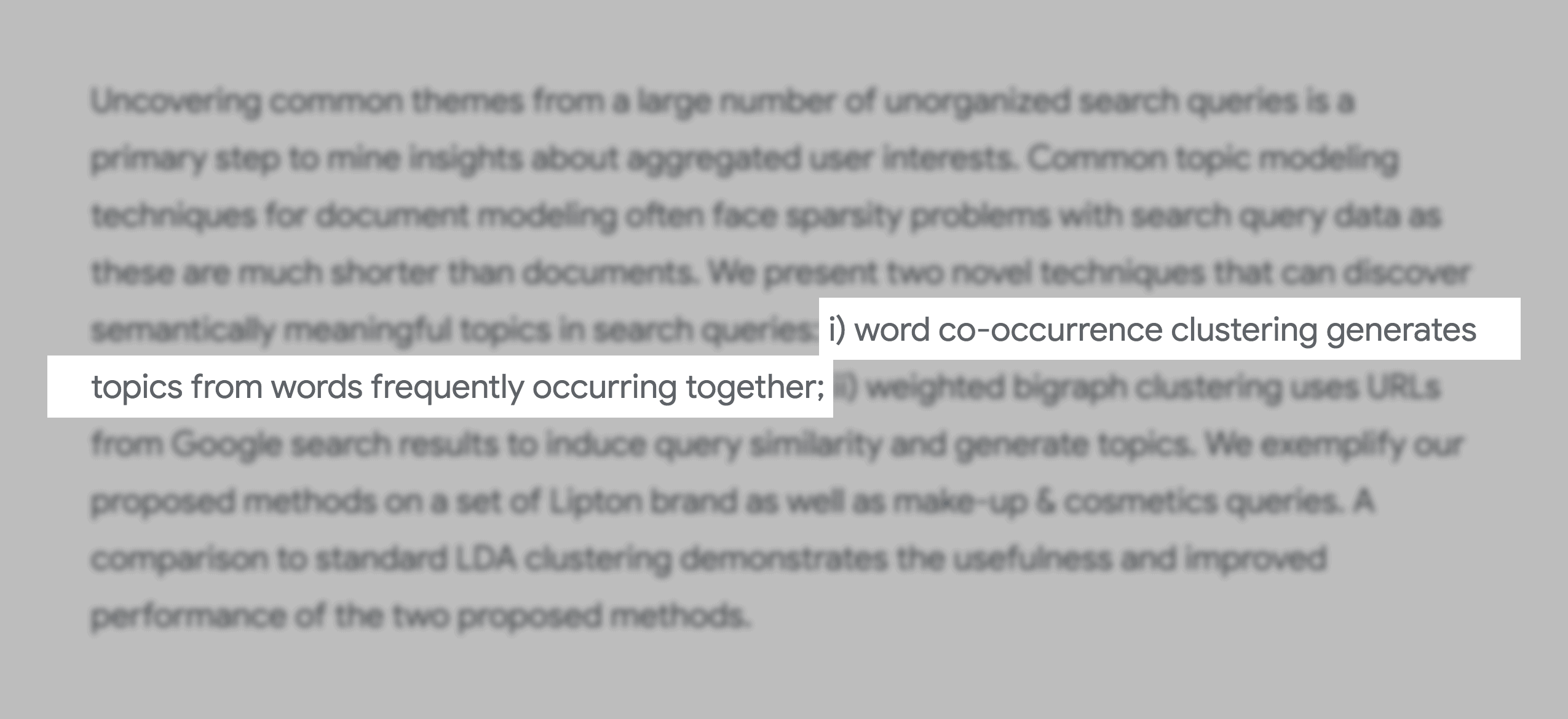 Word clustering