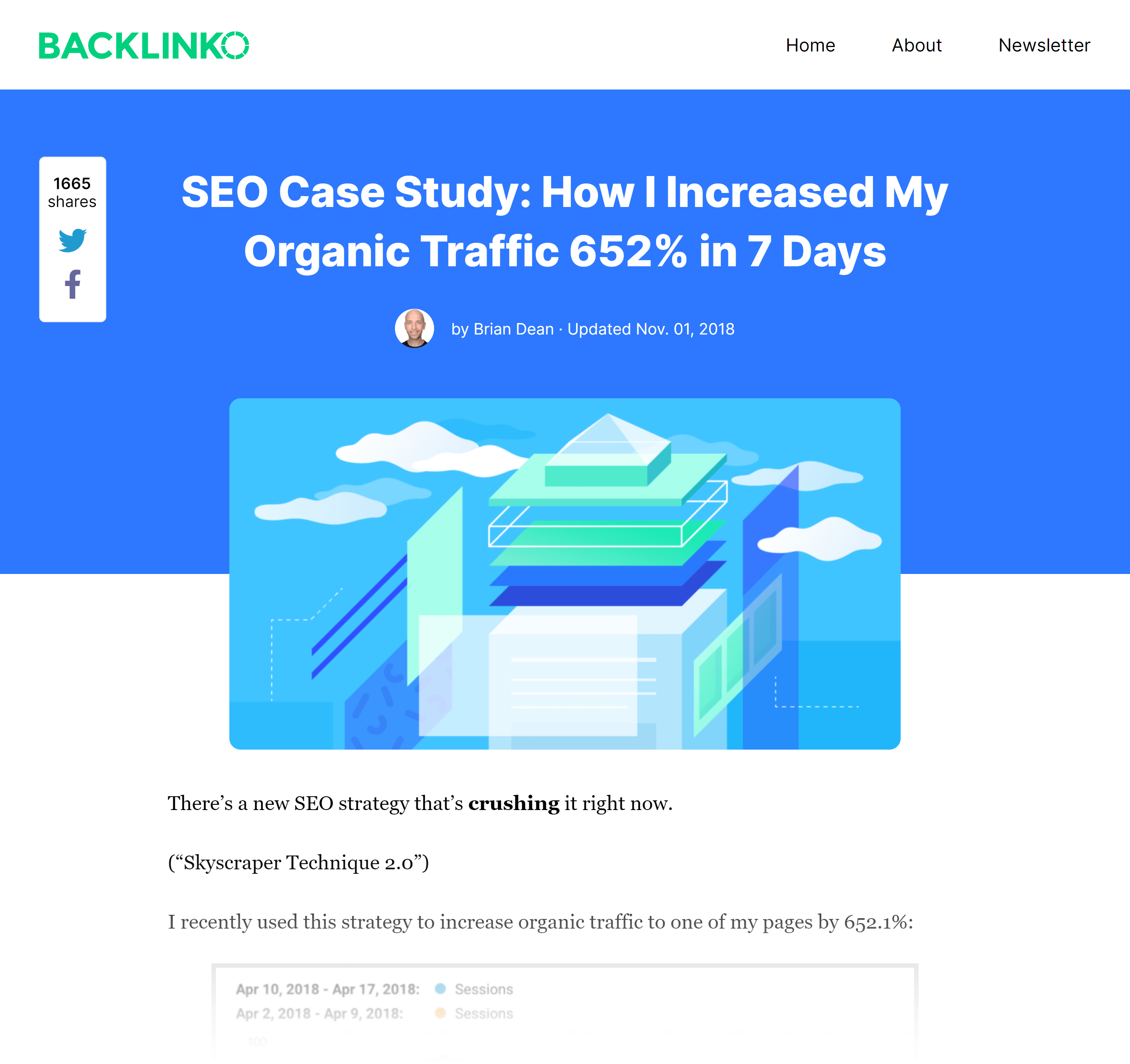 Backlinko – Técnica de arranha-céu 2.0