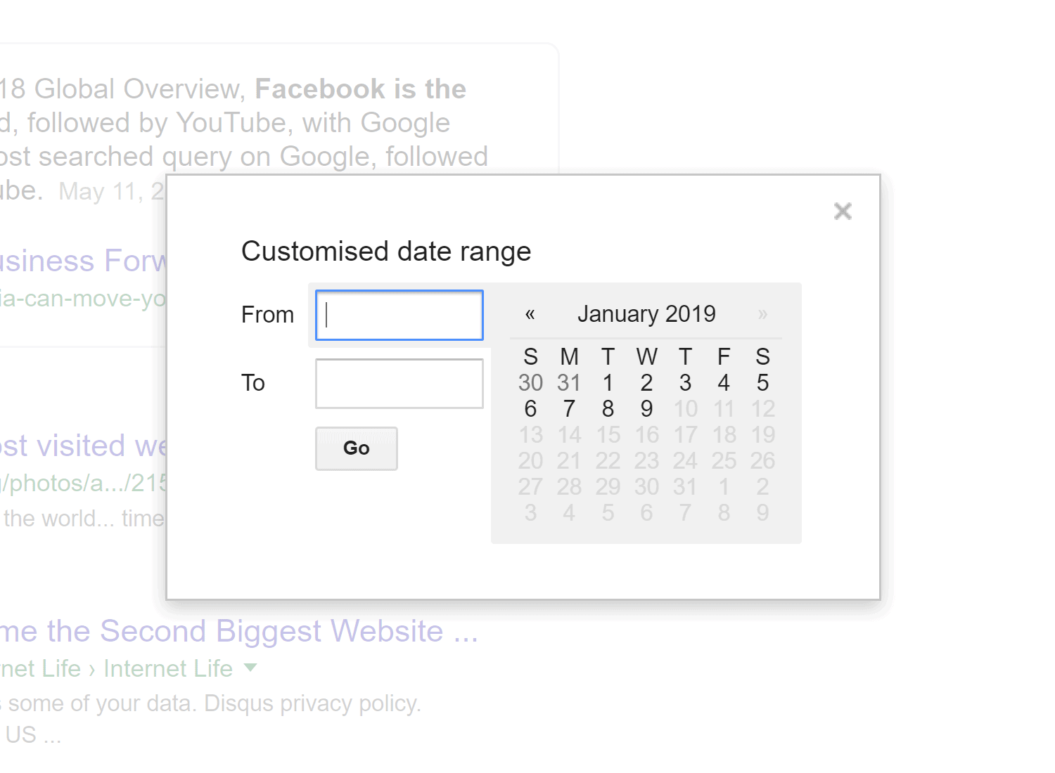 Google date range