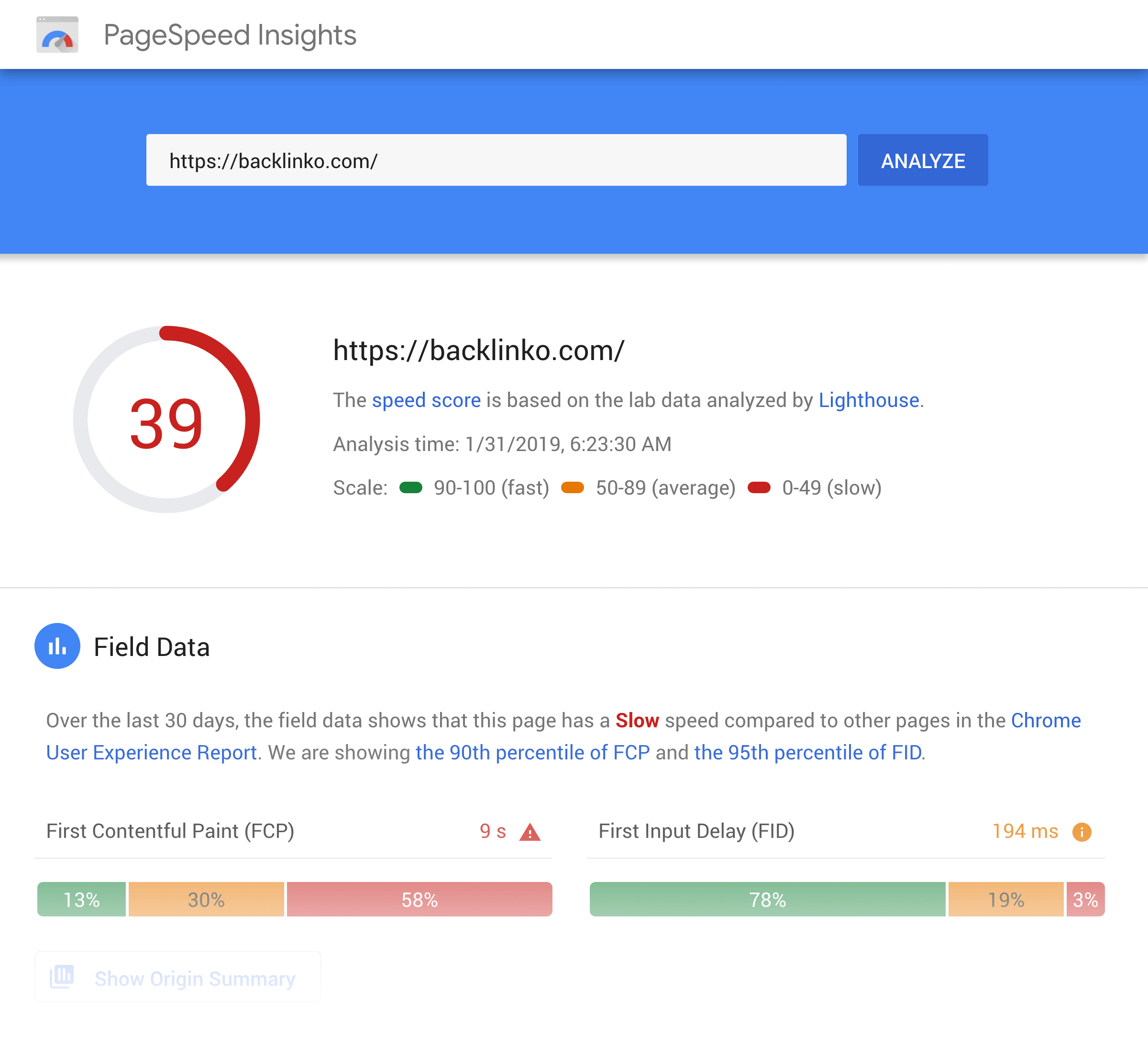 PageSpeed Insights