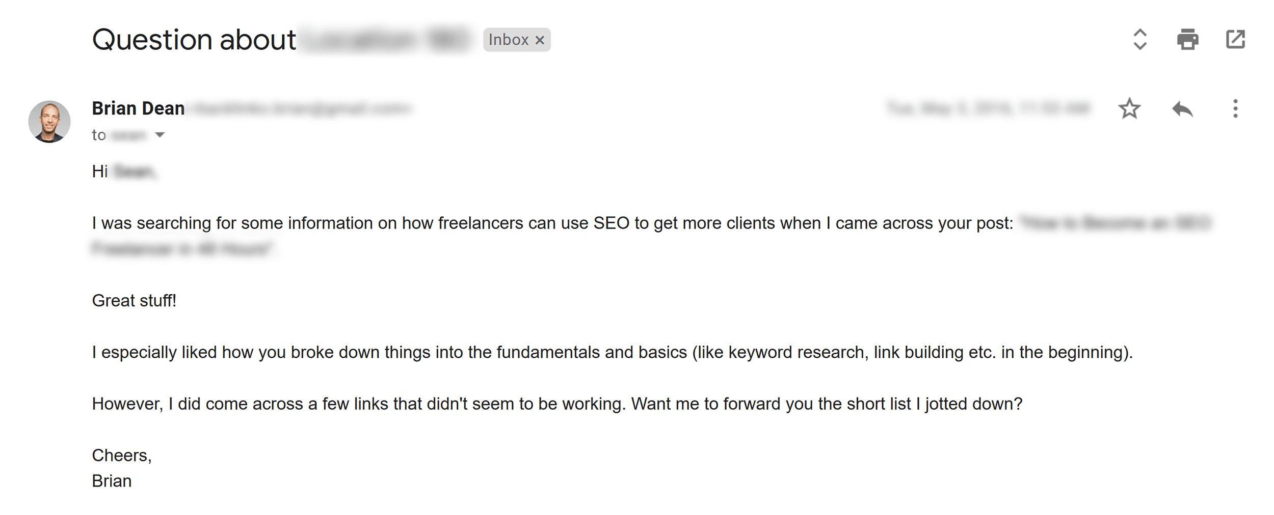 Email – Brian Email – Brian