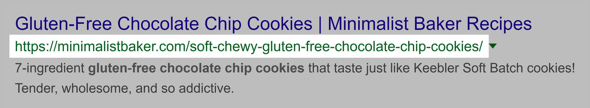 Google search – “gluten free cookies” Google search – "gluten free cookies"