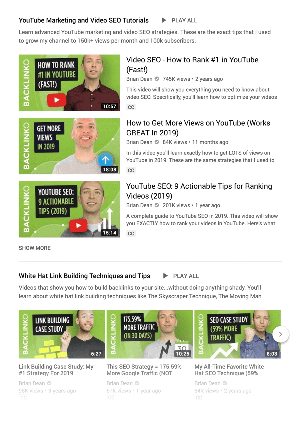 Playlist alternate layouts Playlist alternate layouts