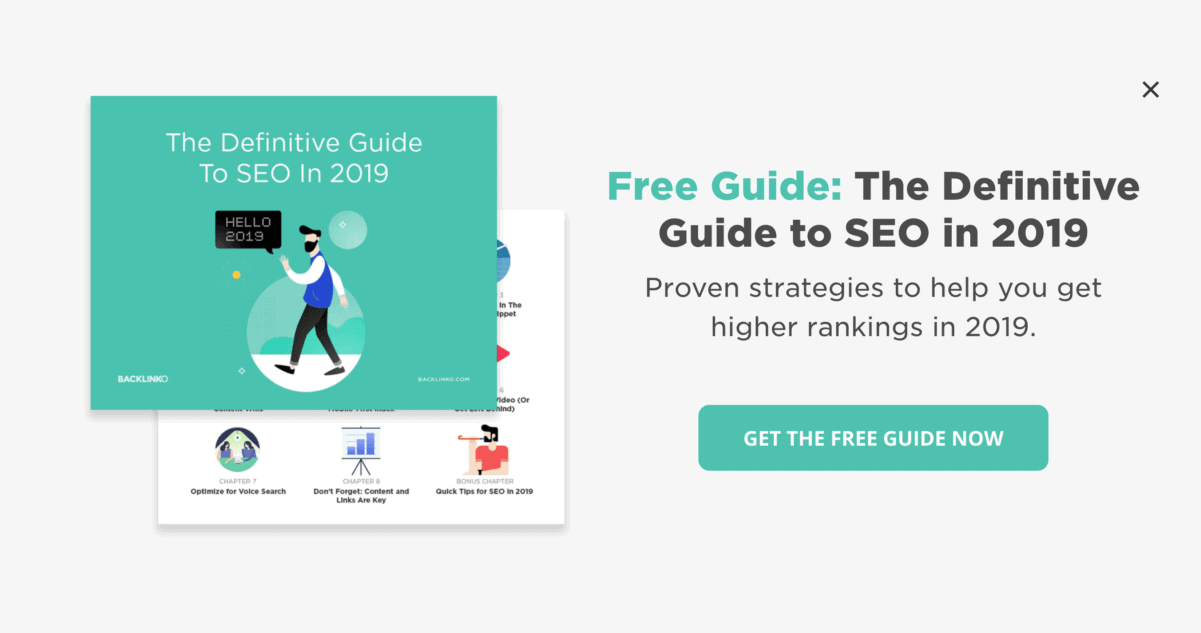 Free guide popup