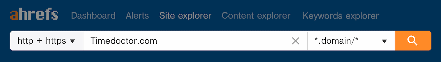 Time Doctor in Ahrefs Time Doctor in Ahrefs