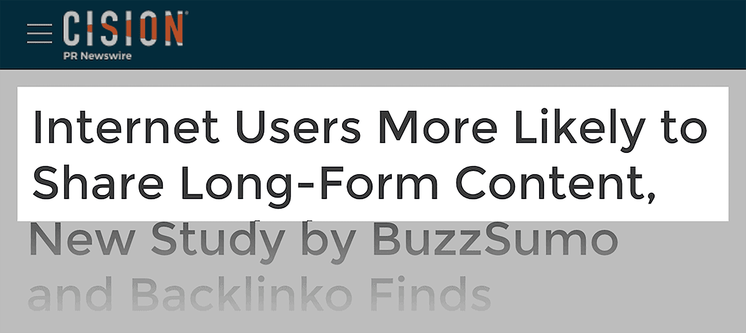 Users more likely to share long-form content