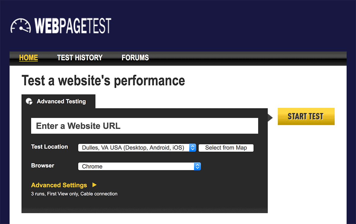 WebPageTest