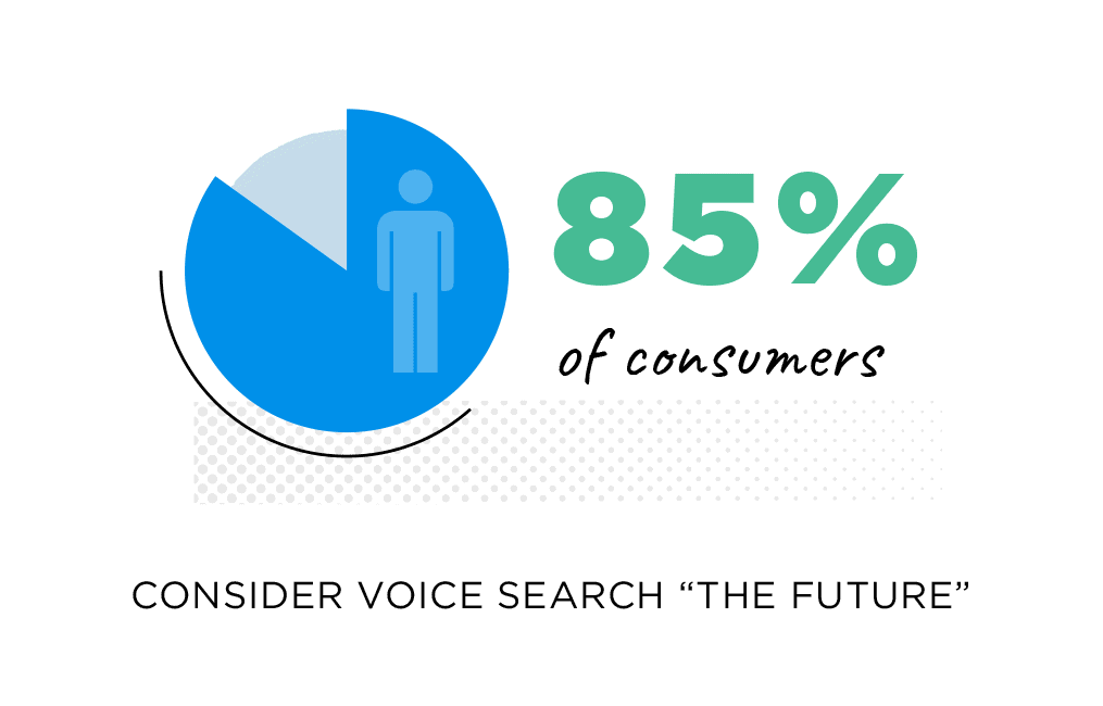 85% of consumers consider voice search “the future”