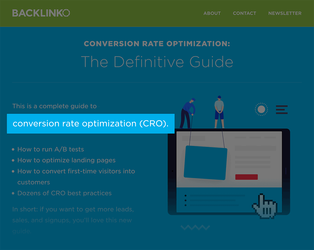 Conversion Rate Optimization – Keyword in description