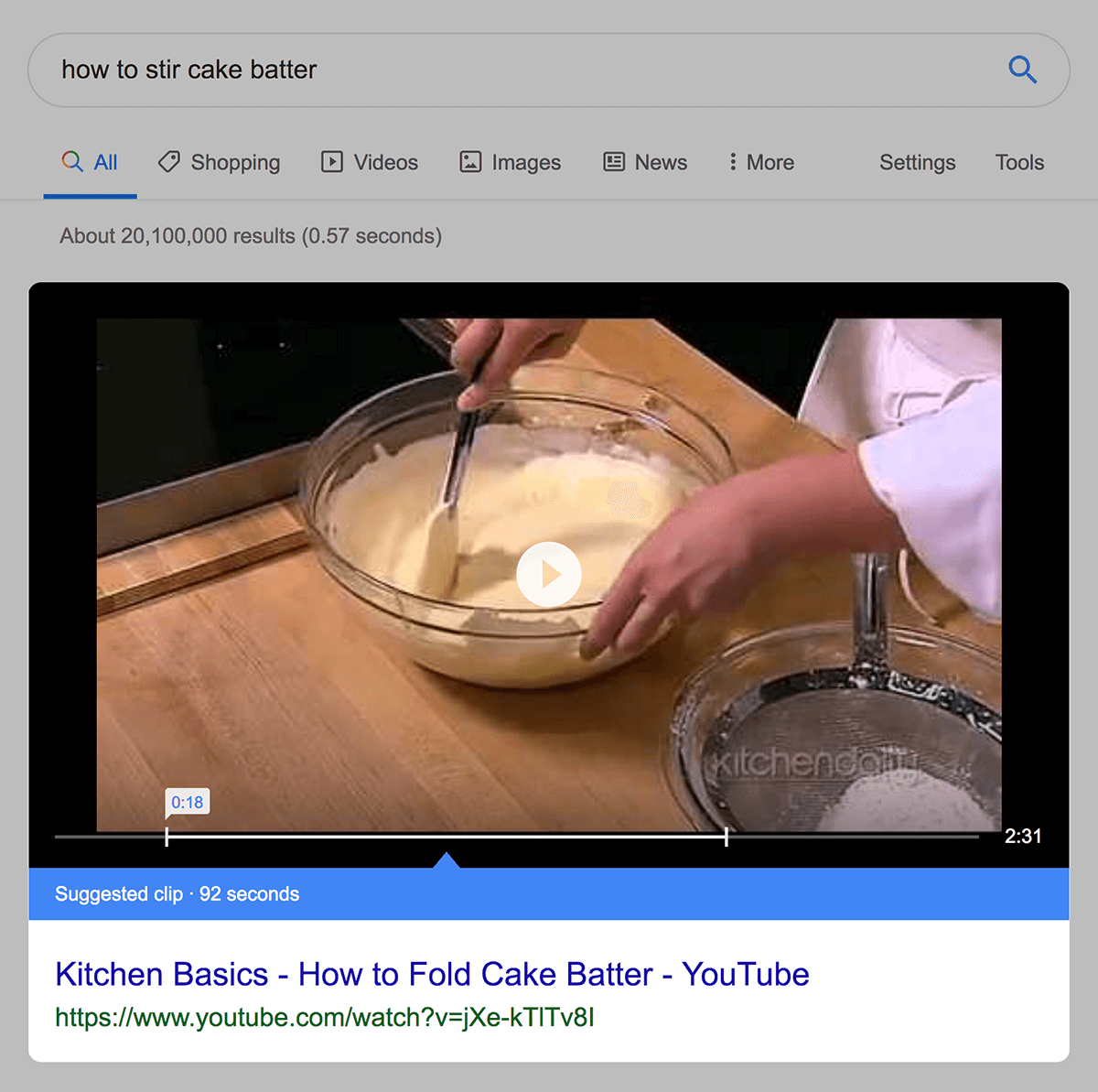 Featured Snippet with video Featured Snippet with video