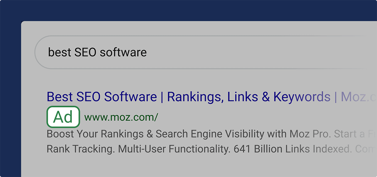 Paid search results’ ads Paid search results' ads