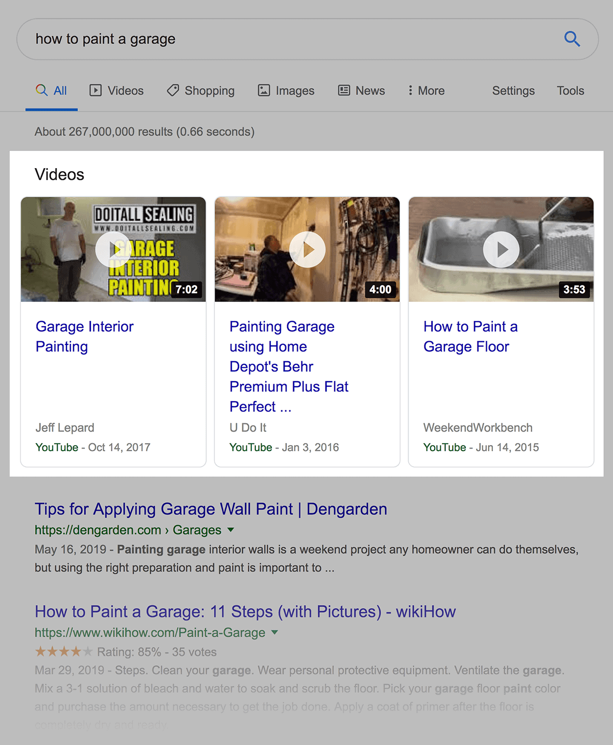 Video results for “how to paint a garage” Video results for "how to paint a garage"