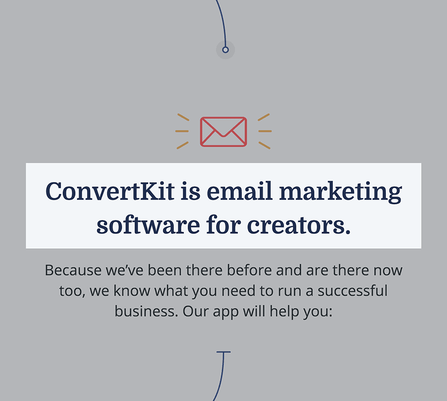 ConvertKit is designed for creators